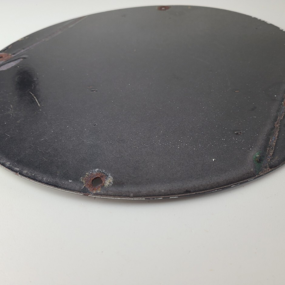 Vintage Standard Gasoline Sign – Gas Oil Pump Plate Walt Disney Porcelain Sign
