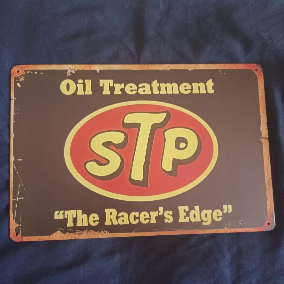 8″X12″ Metal Sign Man Cave Wall Art Garage Bar STP Racers Edge Oil Gas Station