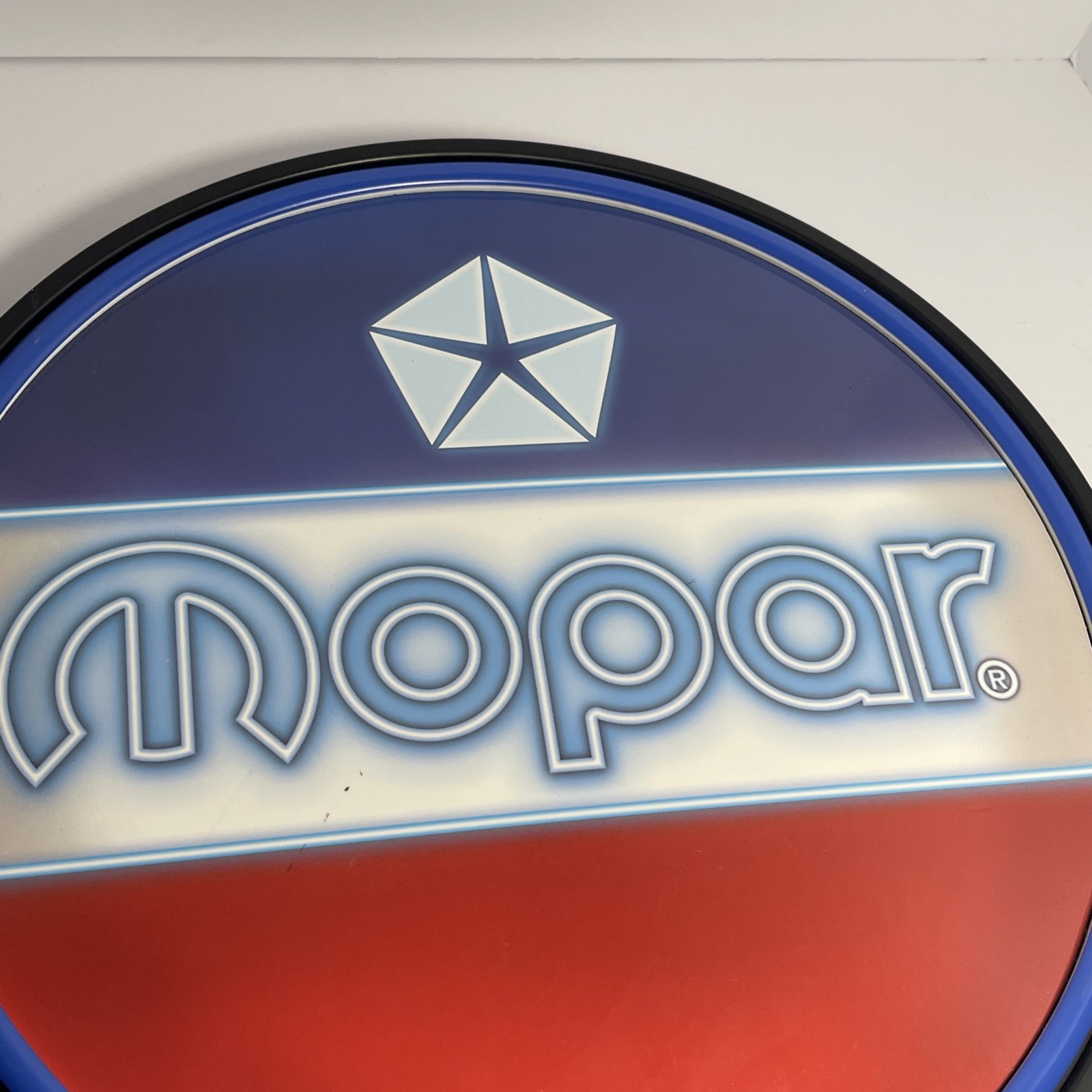 Mopar LED Lighted Sign Wall Art Size 12.5 X 12.5