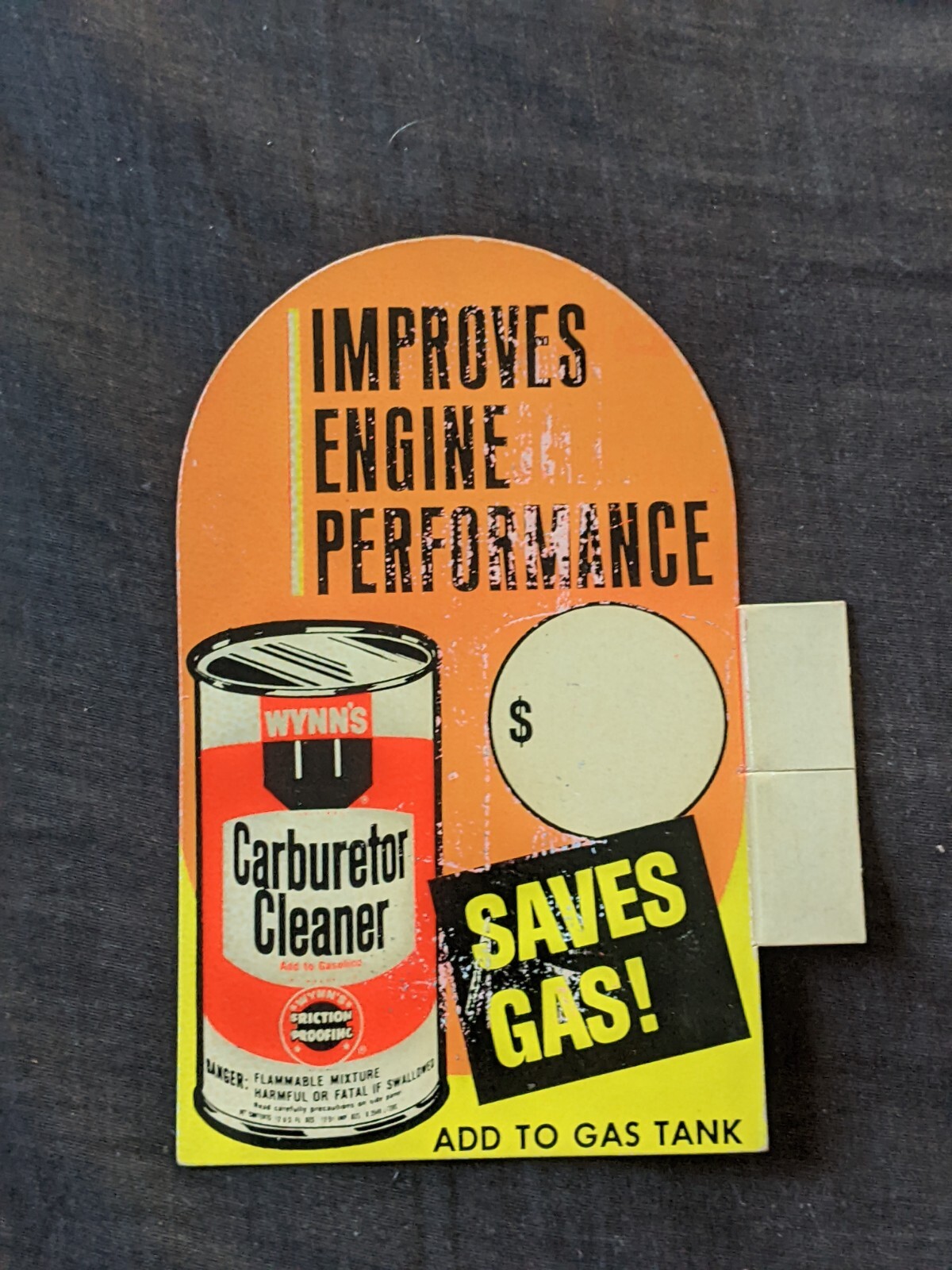 Winn’s carb cleaner automotive additive store pricing display