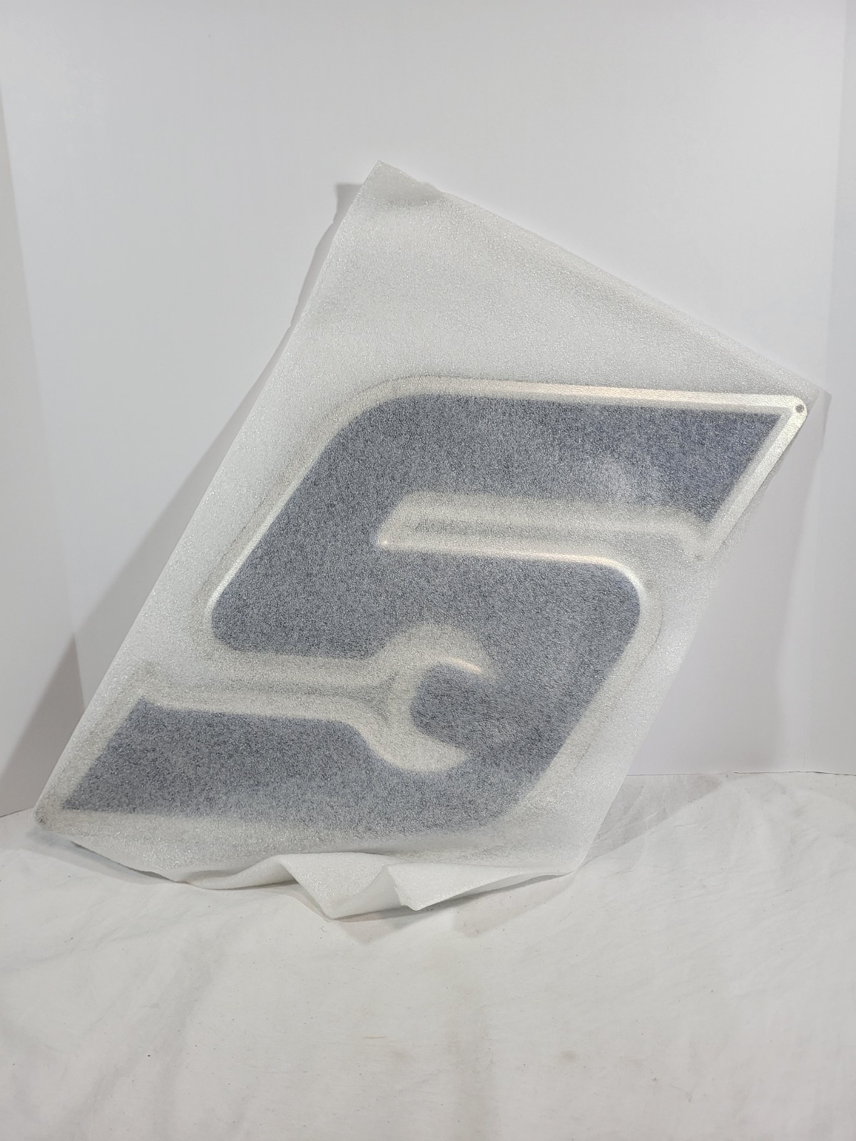Snap-On SSX23P122 Metal Wall Sign Garage Shop Decor “S” Power Blue Chrome New