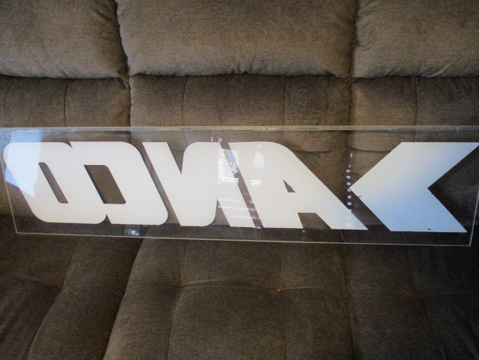 Vintage Anco wiper blades plastic Plexiglass advertising sign 47.5” long