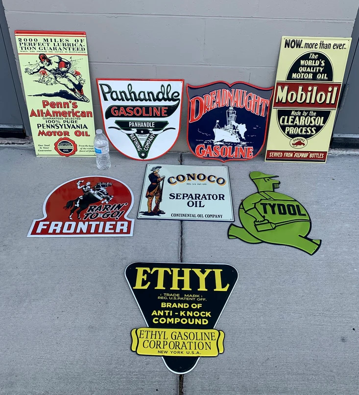 Vintage Style Metal Signs MIX/MATCH Any 4 Made in USA Gas Oil Soda
