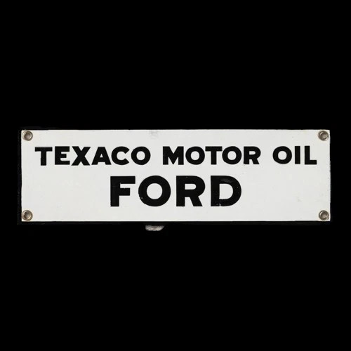 PORCELIAN FORD TEXACO ENAMEL SIGN SIZE 36X12 INCHES
