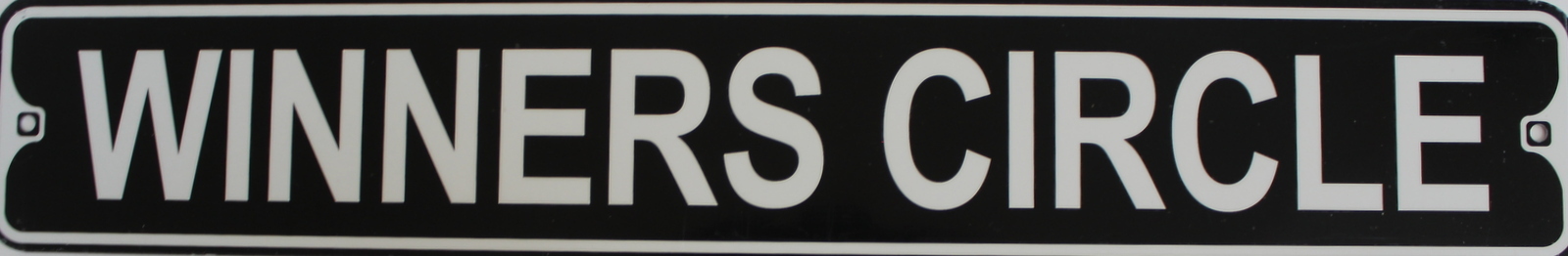 Metal Street Sign Winners Circle Auto Racing Nascar Outdoor Bar Decor 3″x18″