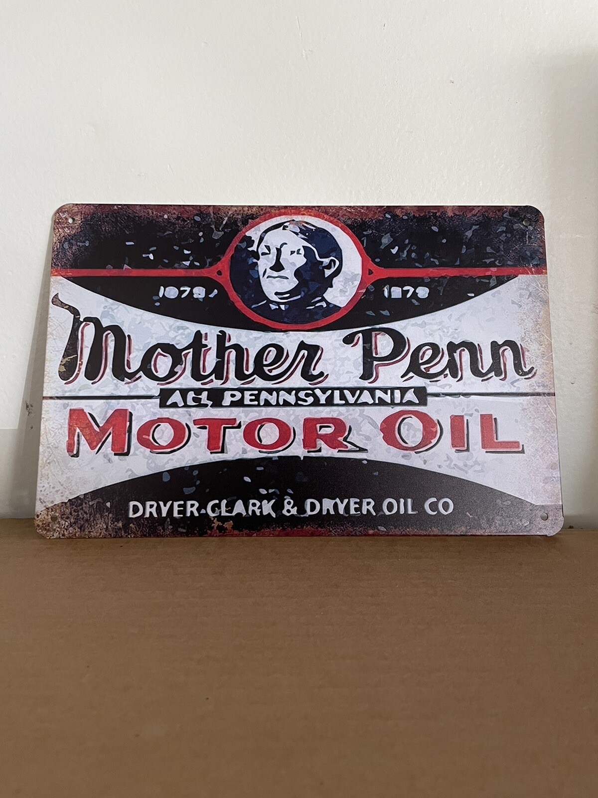Mother Penn Motor Oil Lubrication Vintage Tin Sign Garage Decor Reproduction NEW
