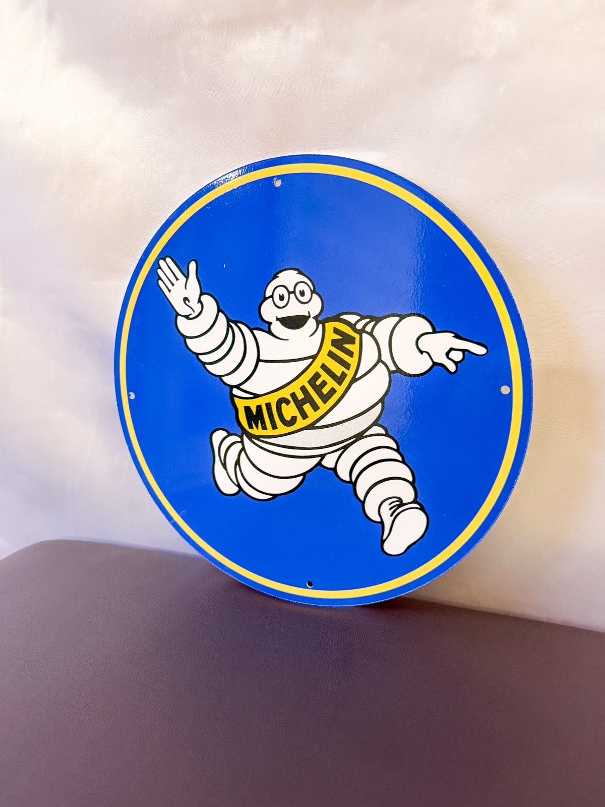 Michelin Bibendum – Iconic Tire Man Vintage Heavy Metal Sign – 30 cm (11.8”)