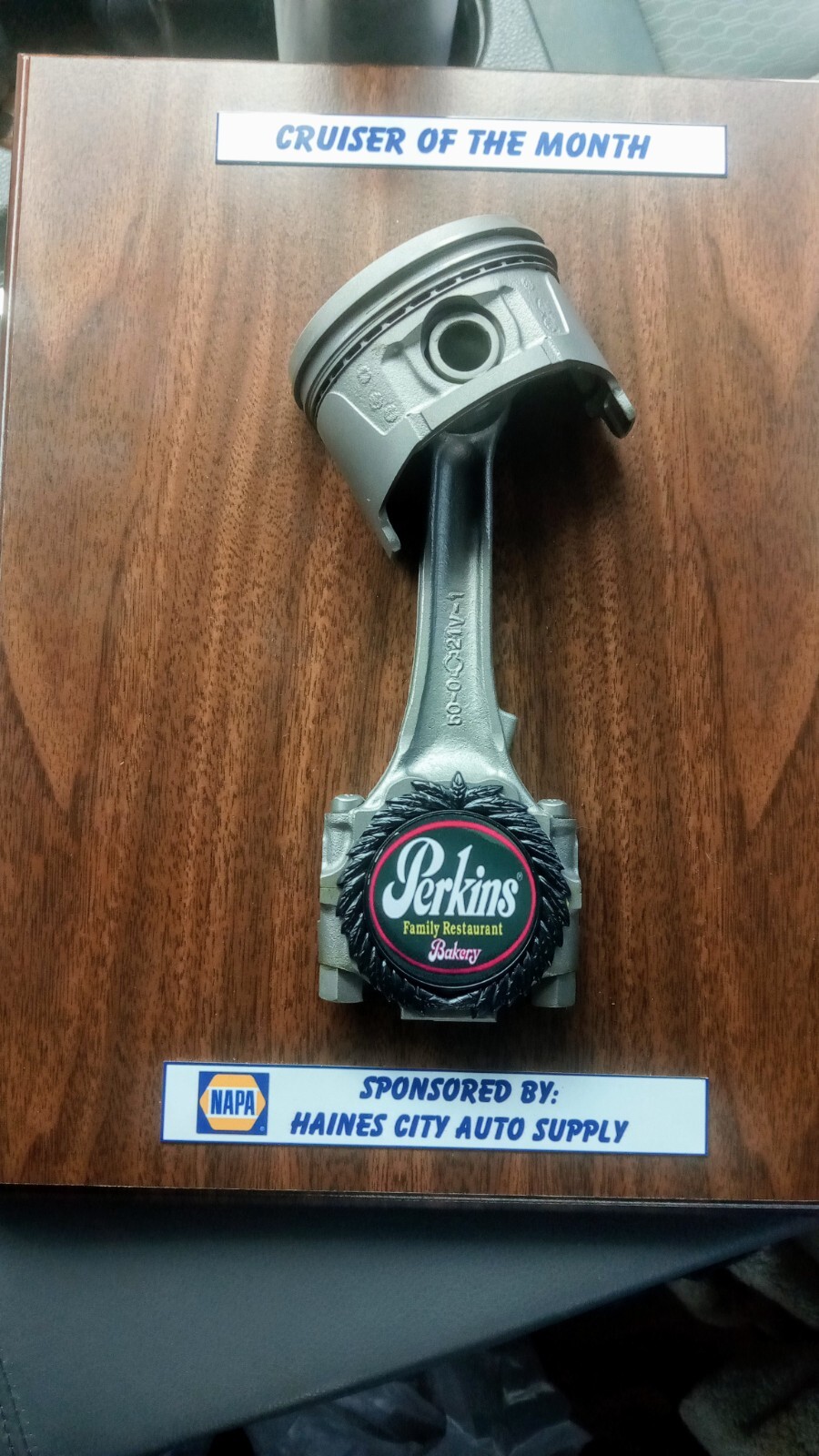 Vintage sign, Auto Mechanic Napa plaque trophy