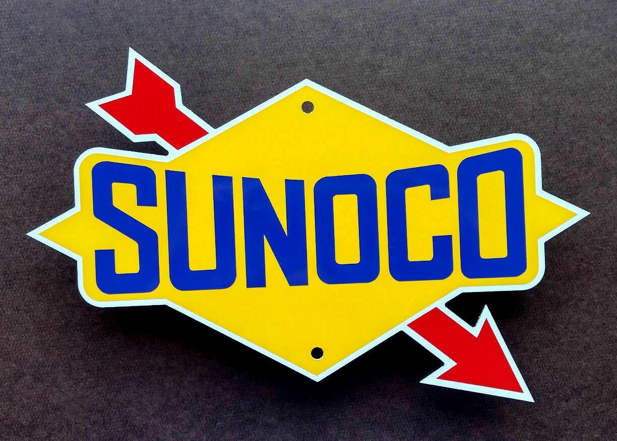 SUNOCO SIGN – Garage Decor – NASCAR – Racing Logo – Automobilia – Petrolania