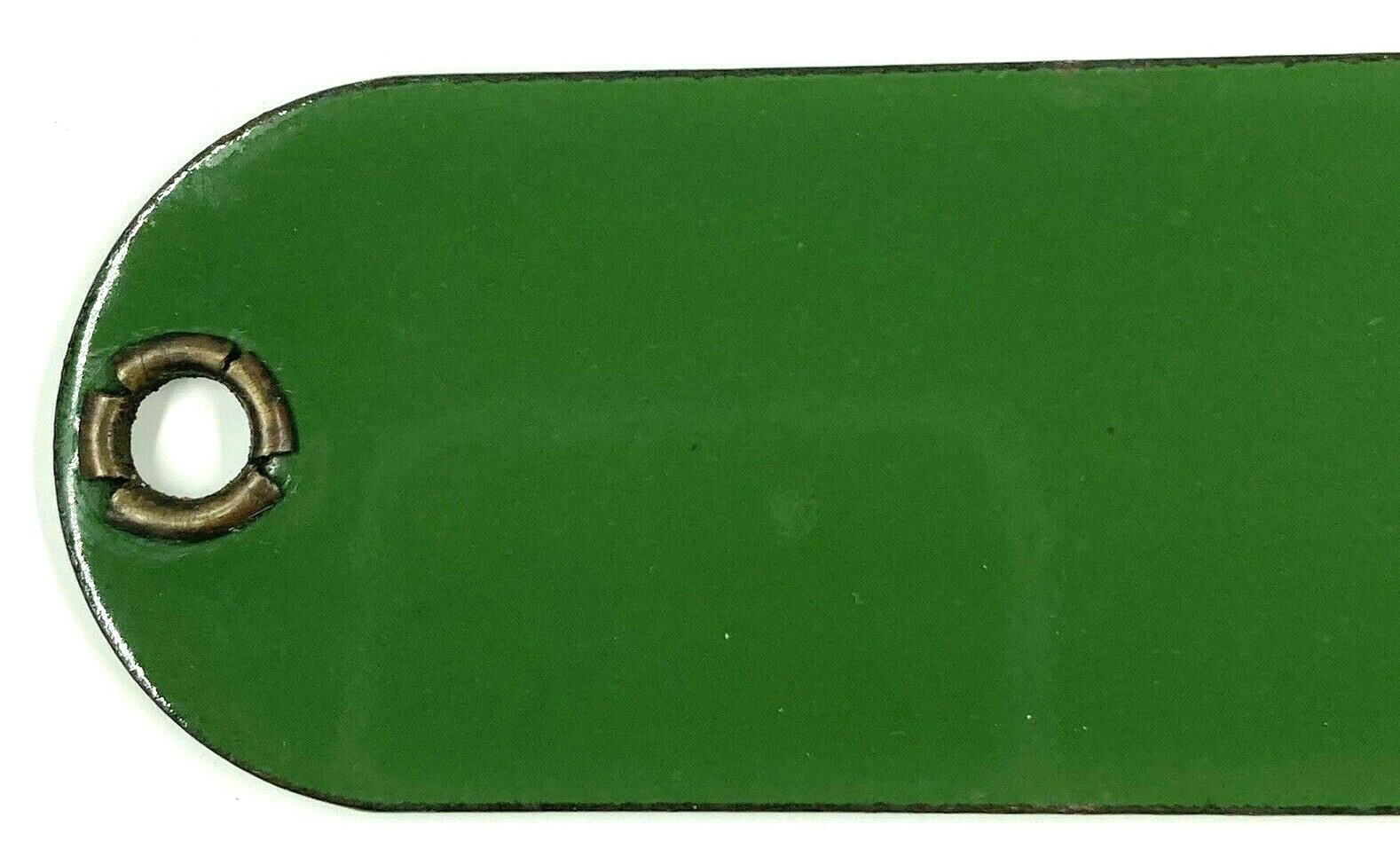 Vintage Triton TB Motor Oil SAE 40 Porcelain Gas Fuel Tag Sign Badge Green White
