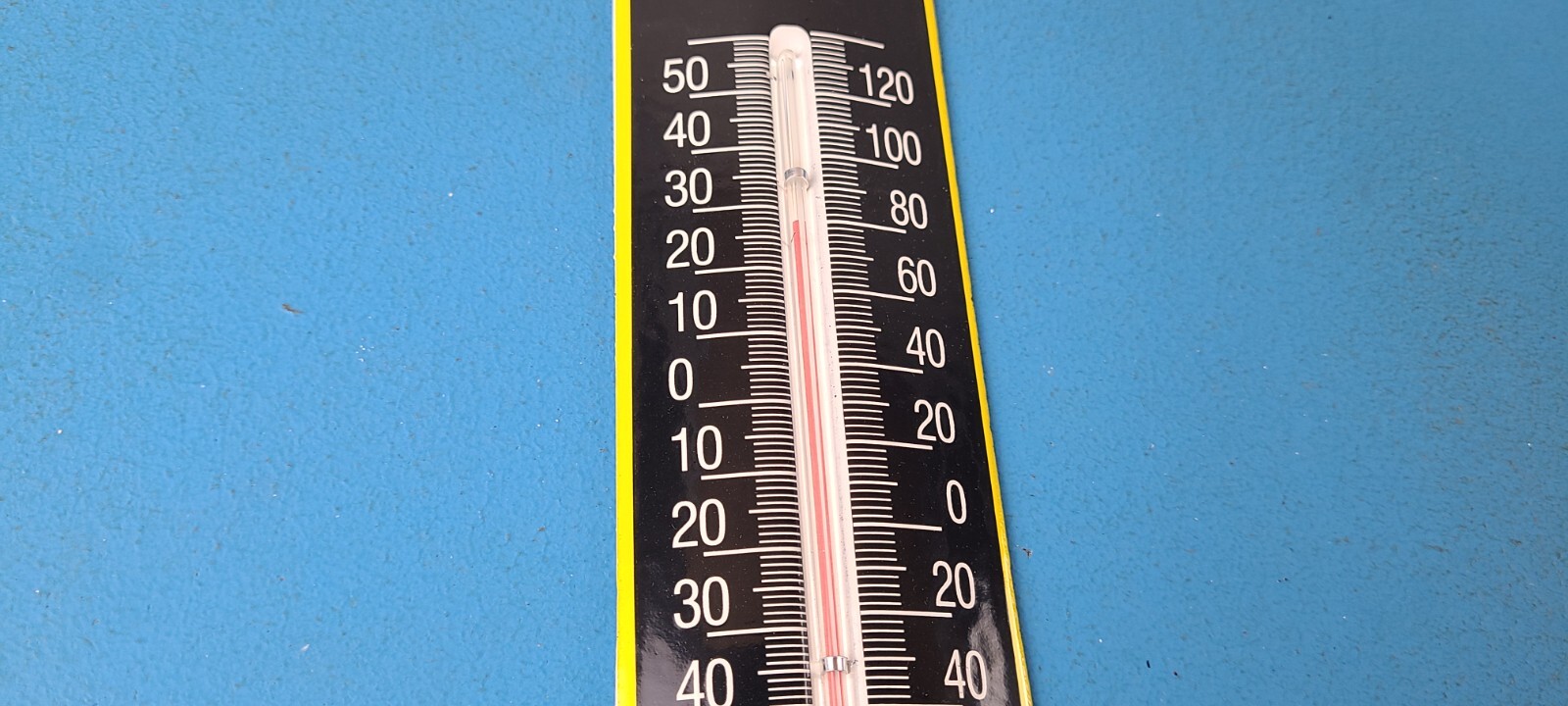 Vintage Peugeot Sign – Service Gas Pump Sign on Porcelain Thermometer