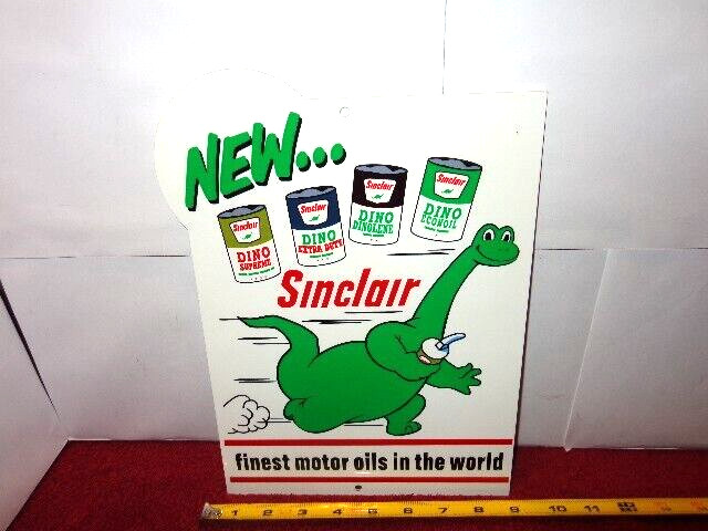 DINO THE DINOSAUR SINCLAIR MOTOR OILS WORLD`S FINEST HEAVY DIE CUT METAL S 309
