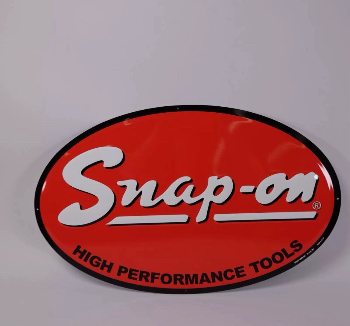 Snap On High Performance Tools Oval Metal Sign New