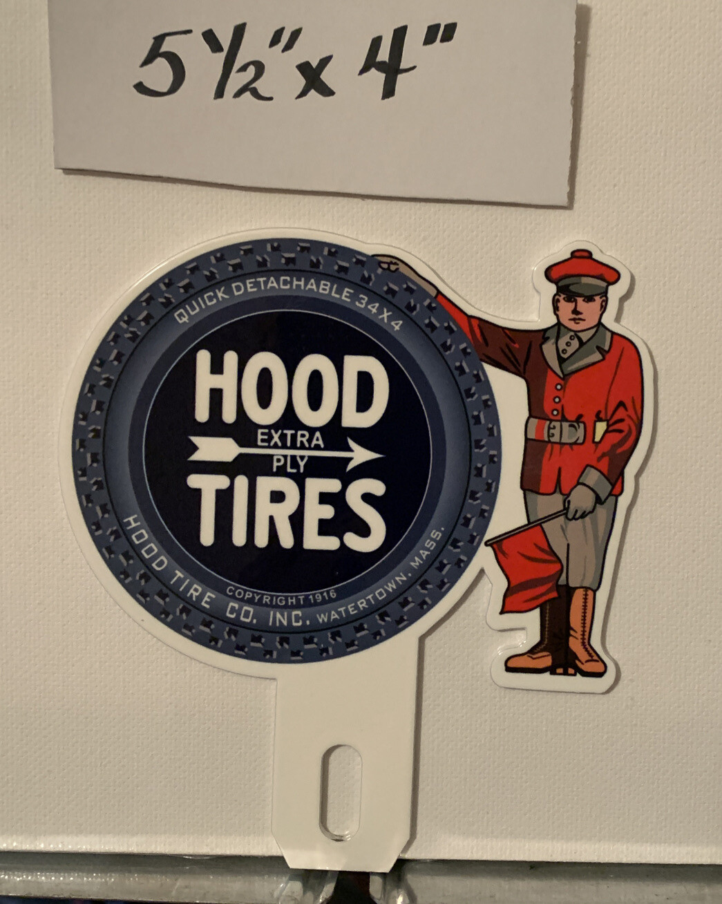 HOOD TIRES Metal Plate Topper Dealer Auto Sales Service Racing Gas Oil