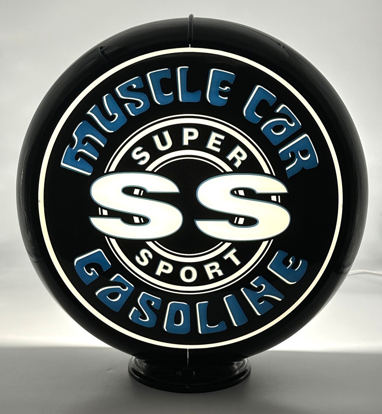 NEW SS MUSCLE CAR GASOLINE 13.5″ Gas Pump Globe – CHEVY SS FANS CK THIS OUT!