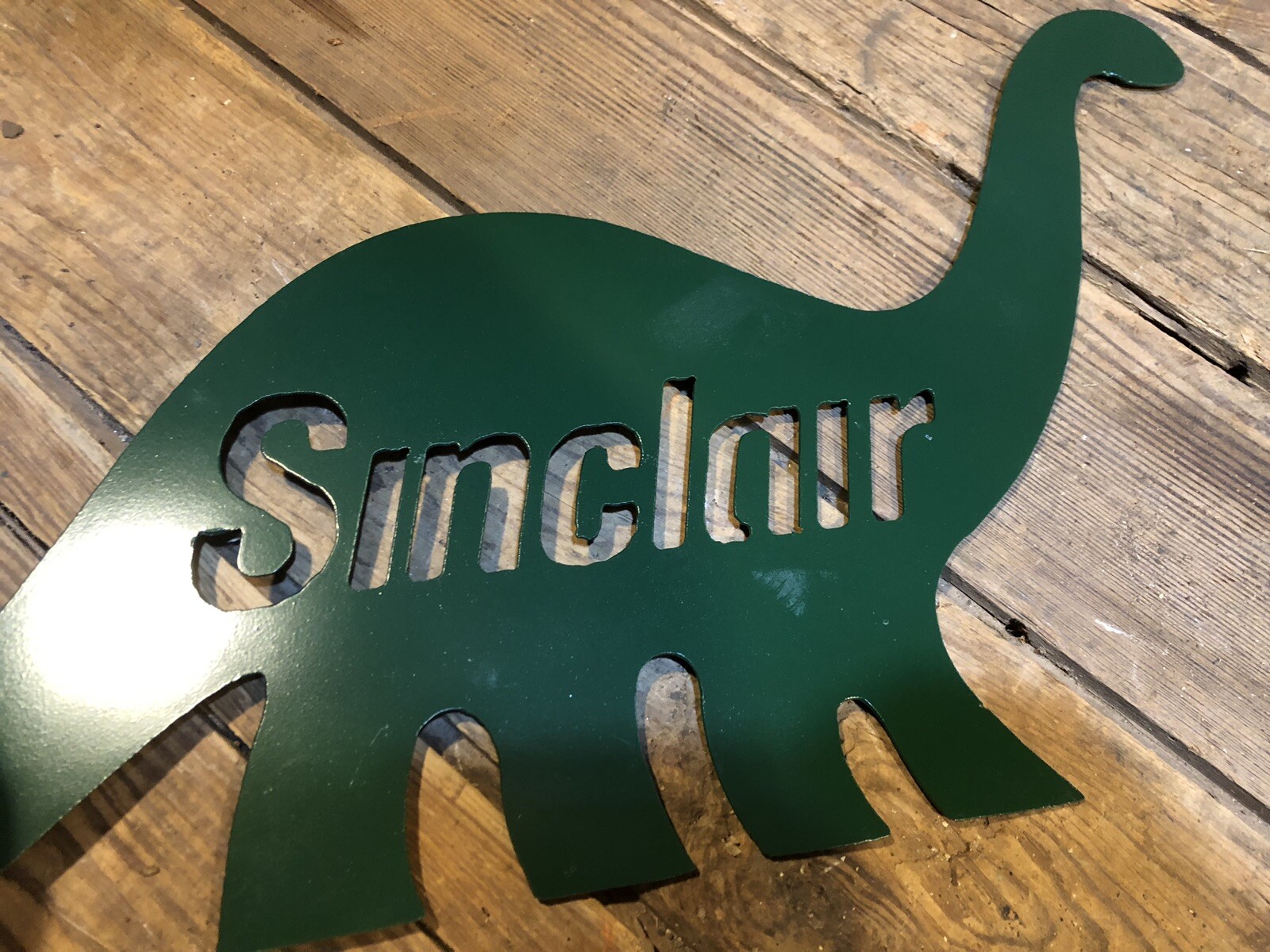 Sinclair Dino Sign Dinosaur Gas Pump Station Oil Can Shell Not Antique Porcelain
