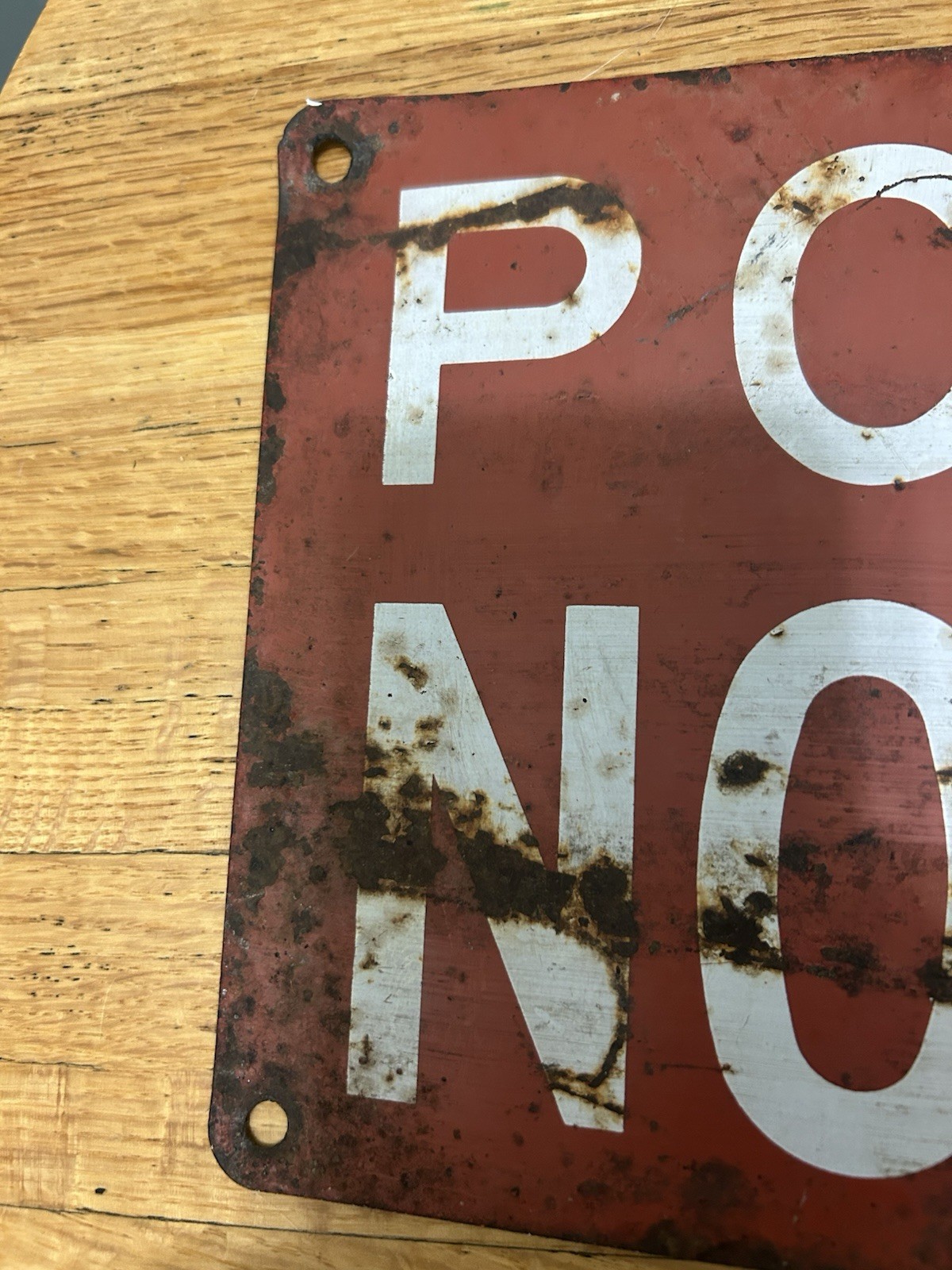 Vintage Enameled Steel Sign ‘POSITIVELY NO SMOKING’ 20”x7” Free Shipping