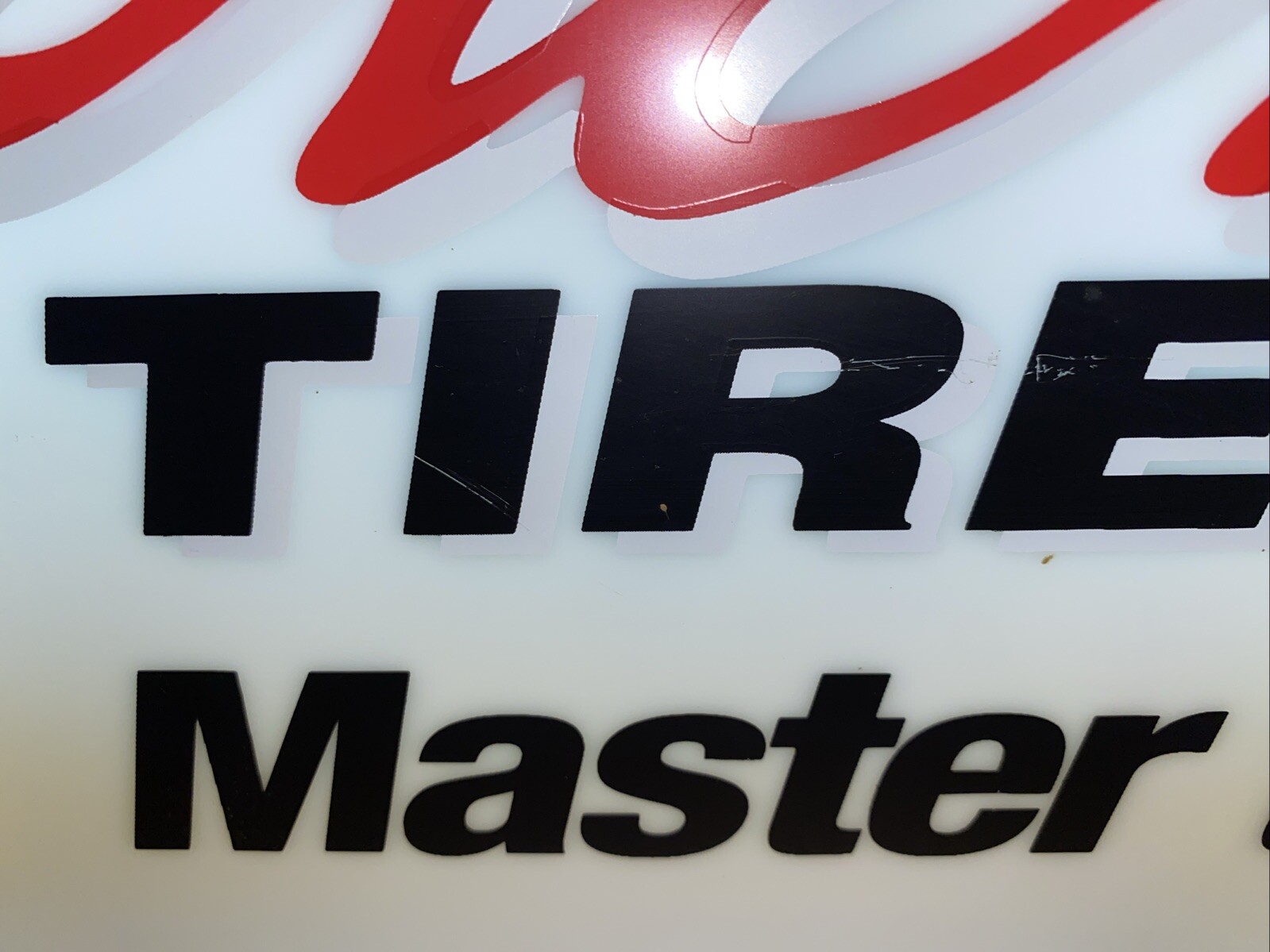 Mastercraft Tires 3’ Ft Double Sided Dealer Sign Lighted Nice. Check It Out