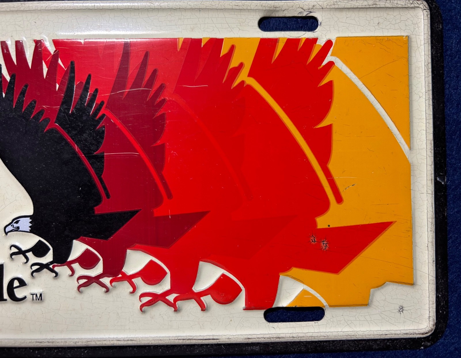 Citgo Petroleum Gas Advertising License Plate Feel the Pride with Eagle