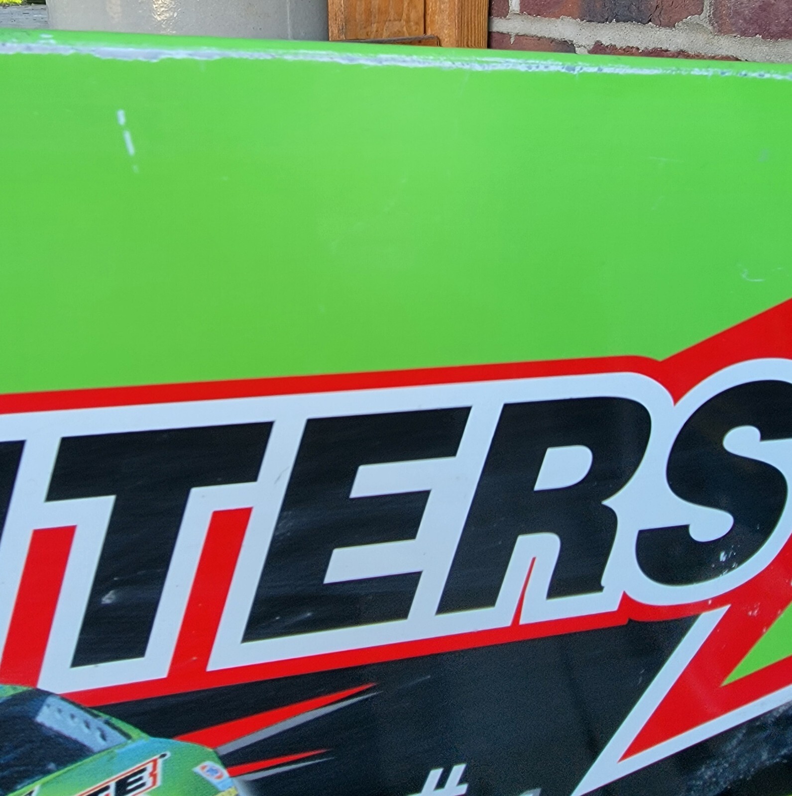 Interstate Batteries Metal Rack Topper Sign Gas Oil Advertising Garage Mancave