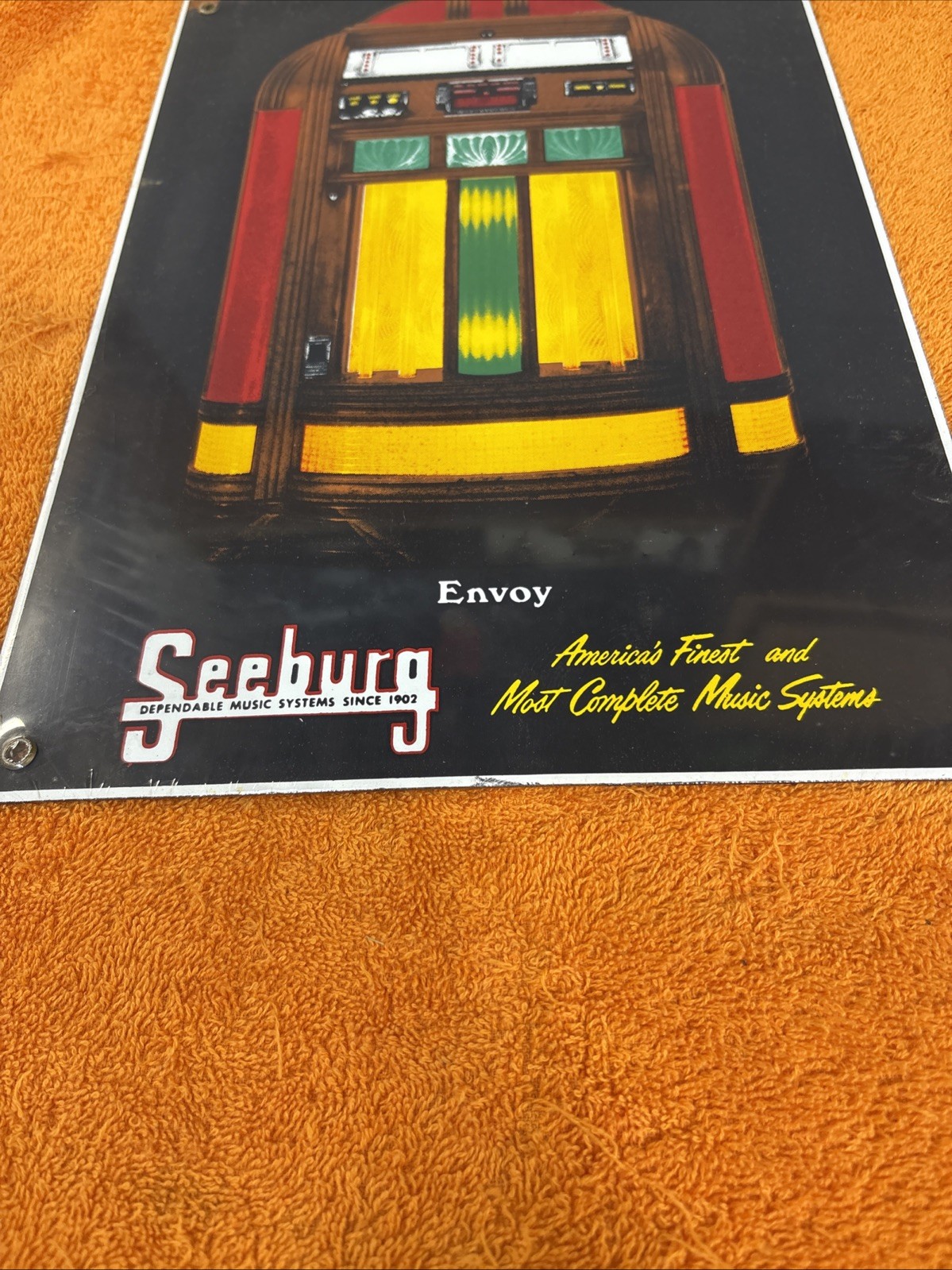Box 15 #2-NOS VINTAGE SEEBURG JUKEBOX PORCELAIN GRAMOPHONE VINYL RECORD PLAYER