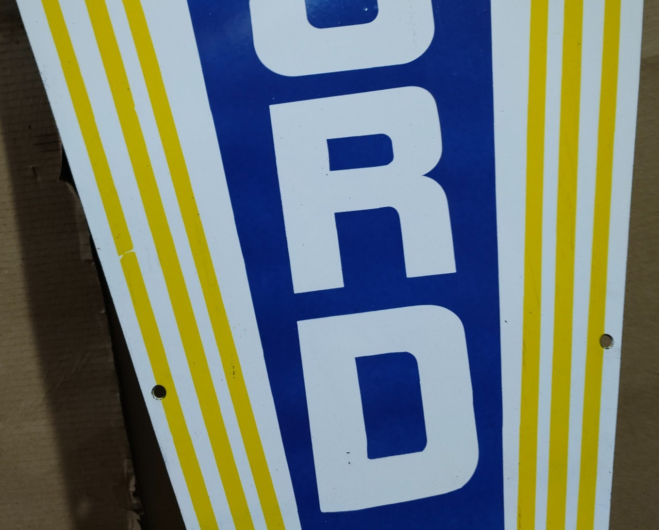 Ford Porcelain Enamel Sign 40 x 20 Inches 1 Sided