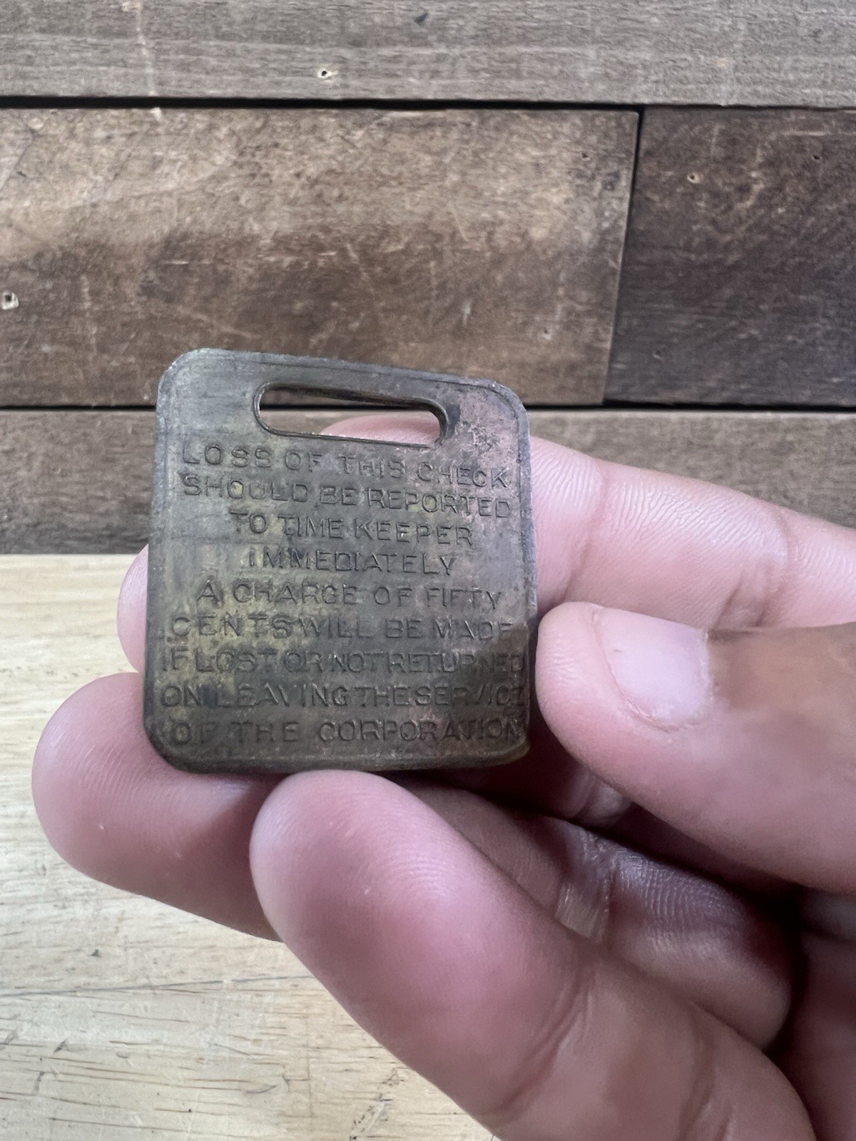 Vintage 1969 Industrial Car & Equipment Company Metal Tag