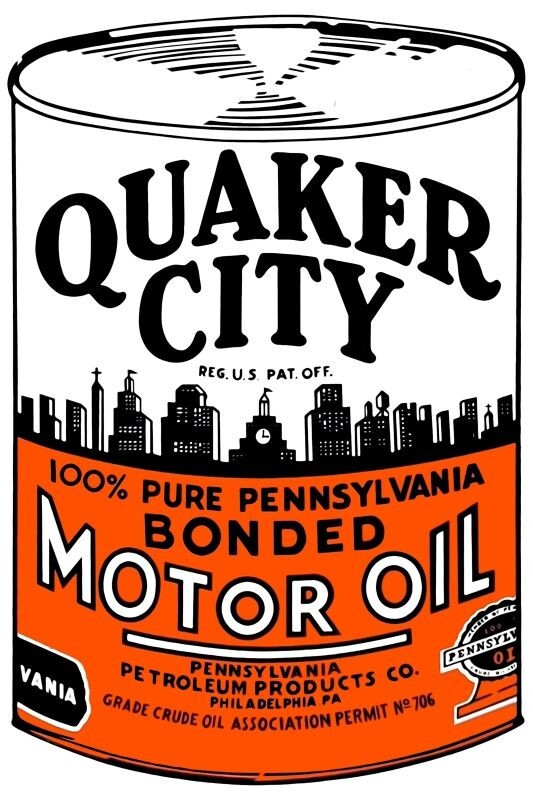Quaker City Bonded Pennsylvania Motor Oil NEW Sign: 12×18″ USA STEEL