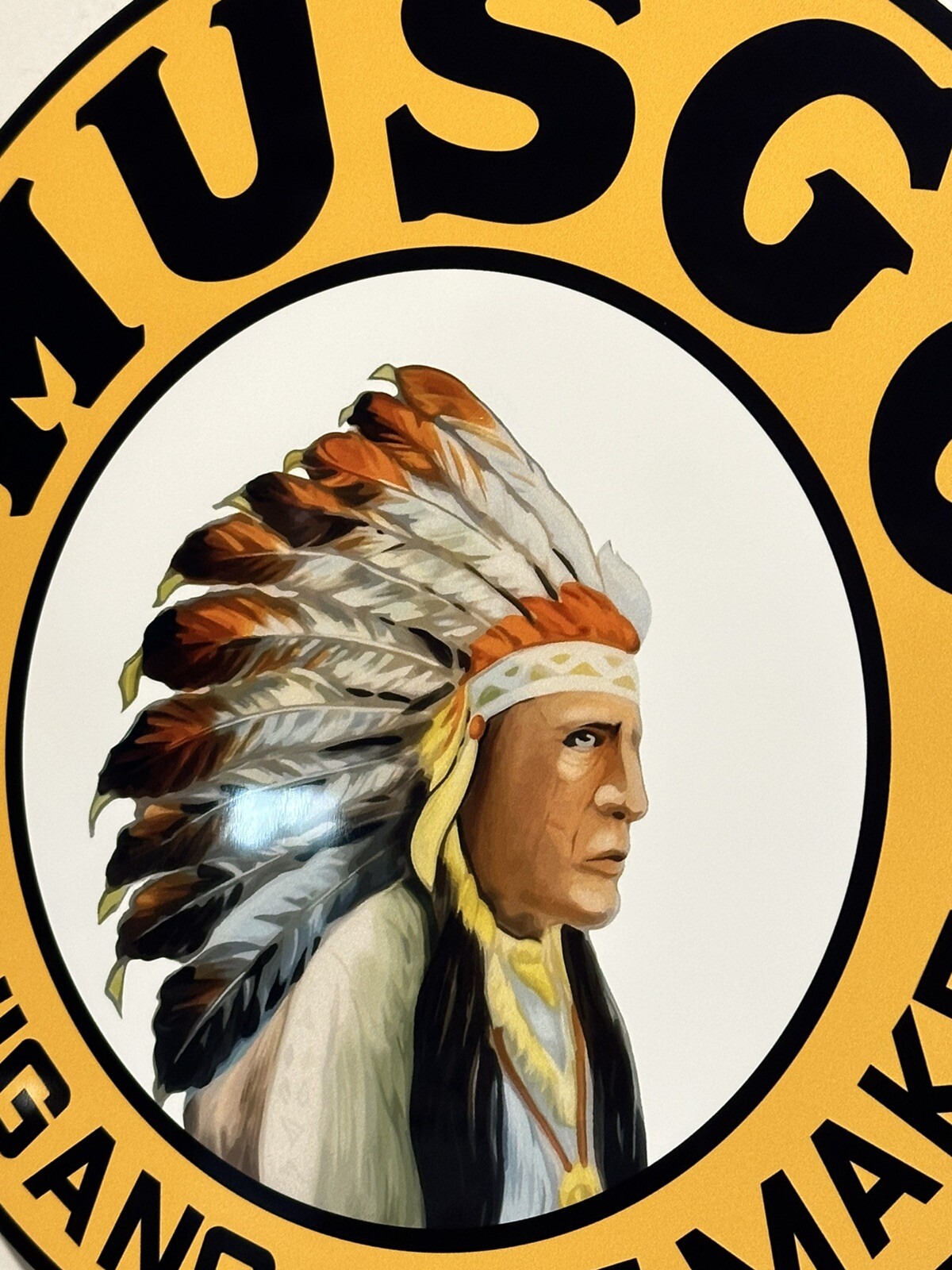 Musgo Mile Maker Michigan Gasoline vintage reproduction Garage Sign