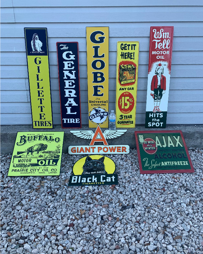 Vintage Style Metal Signs MIX/MATCH Any 4 Made in USA Gas Oil Soda