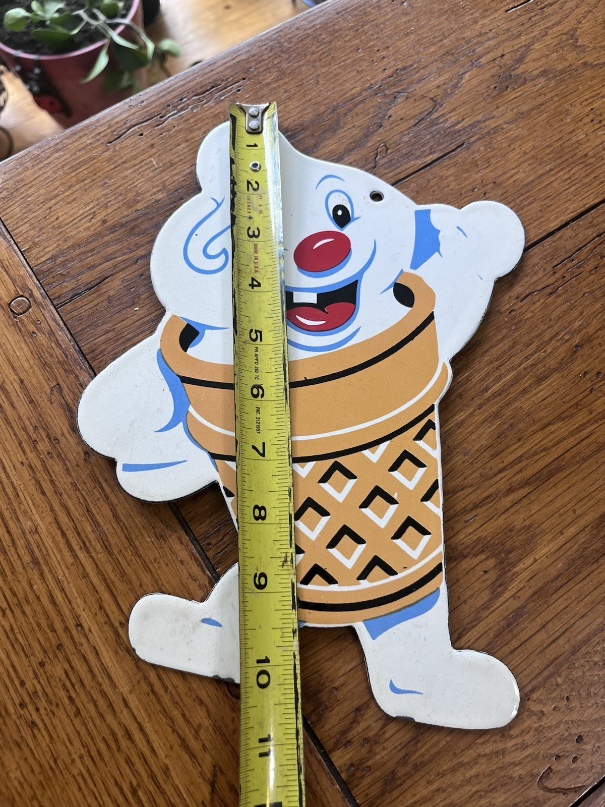 NICE ICE CREAM CONE GUY PORCELAIN SIGN