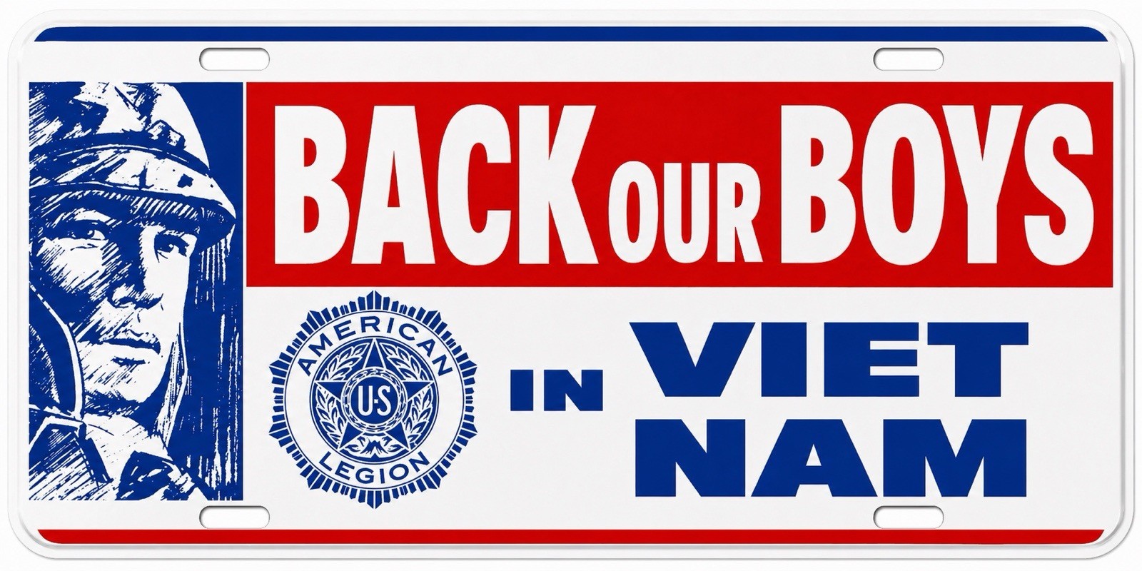 Hi Gloss! Vietnam War License Plate Memorabilia Vintage Style Marines Military