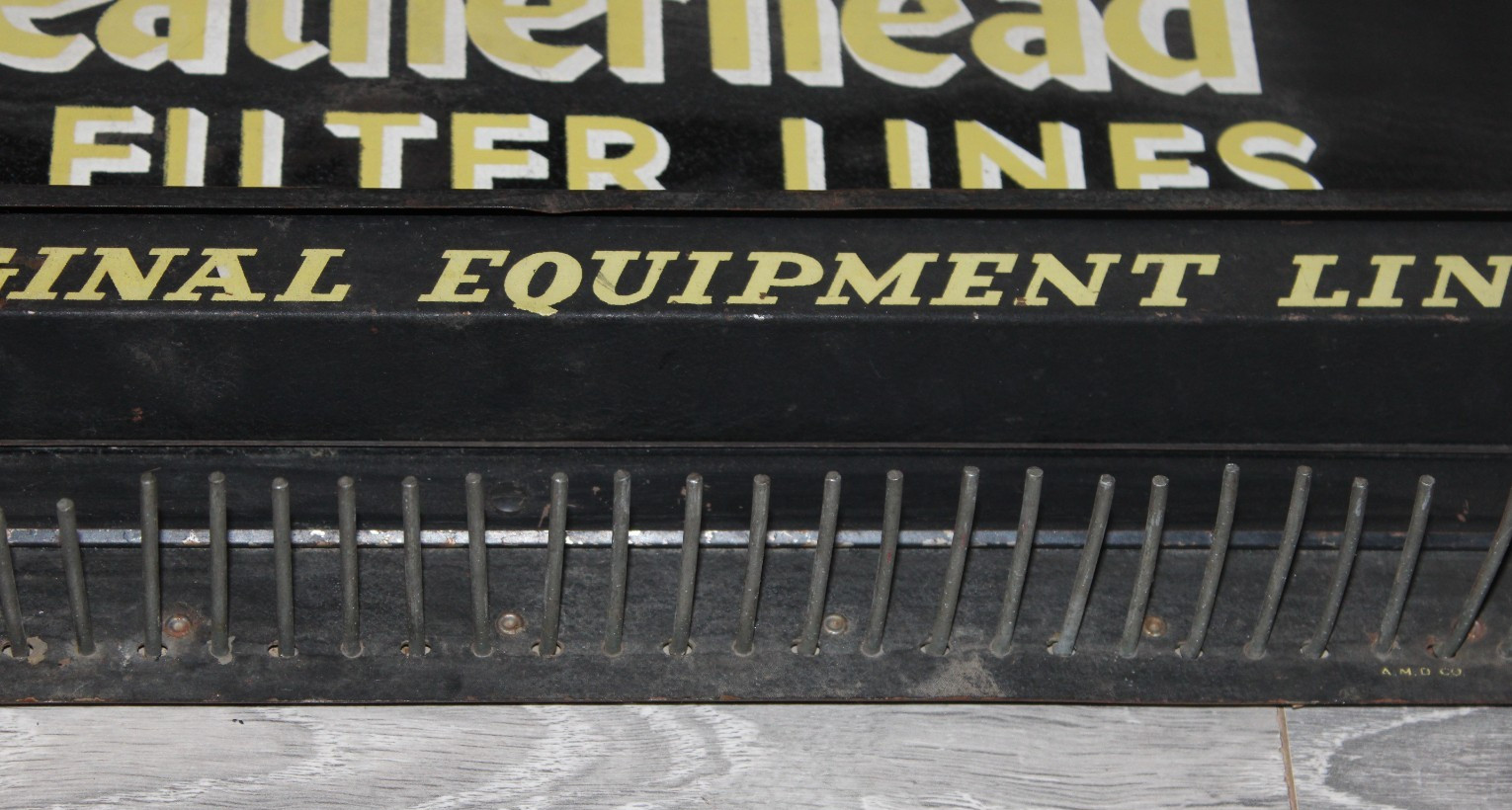 VINTAGE METAL WEATHERHEAD OIL FILTER LINES STORE DISPLAY