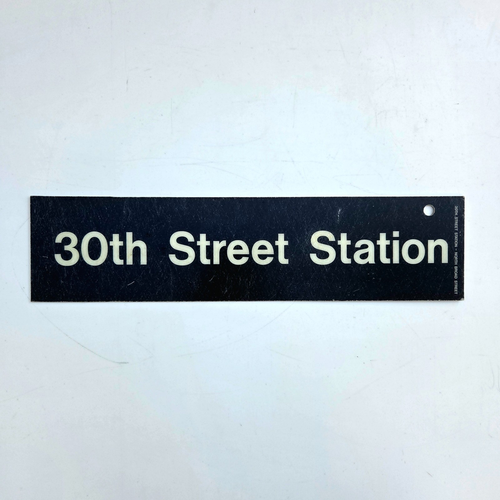 Vtg Septa Sign 30th St Station North Broad Street Double Sided Railroad Subway
