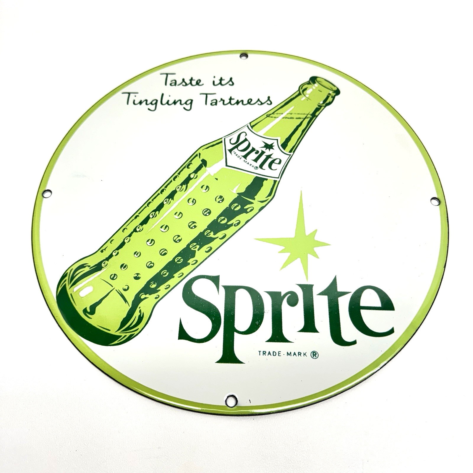 Sprite Soda -Vintage Porcelain Enamel Sign Service Station Pop – Americana