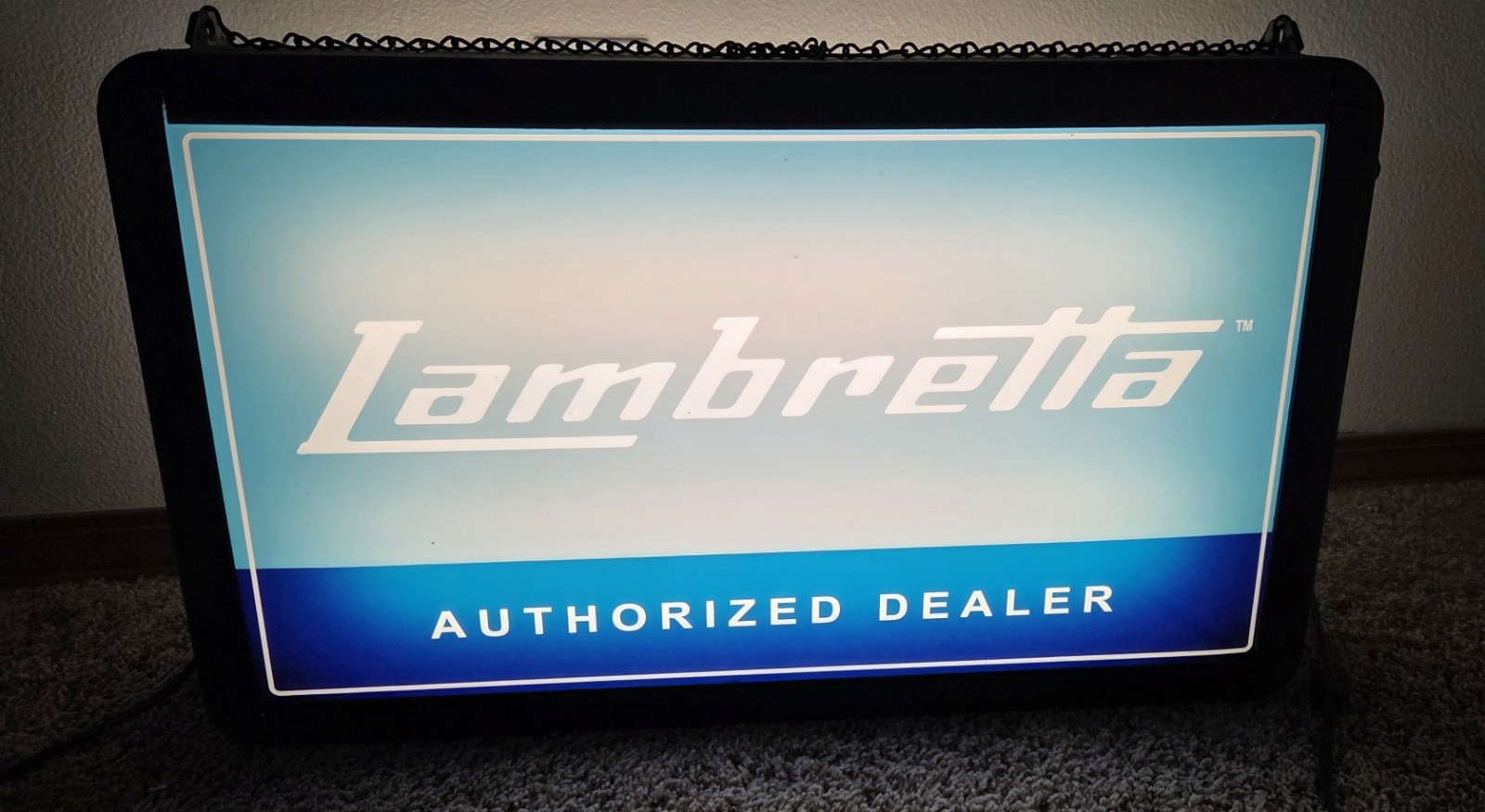Lambretta Scooters Illuminated Dealership Sign