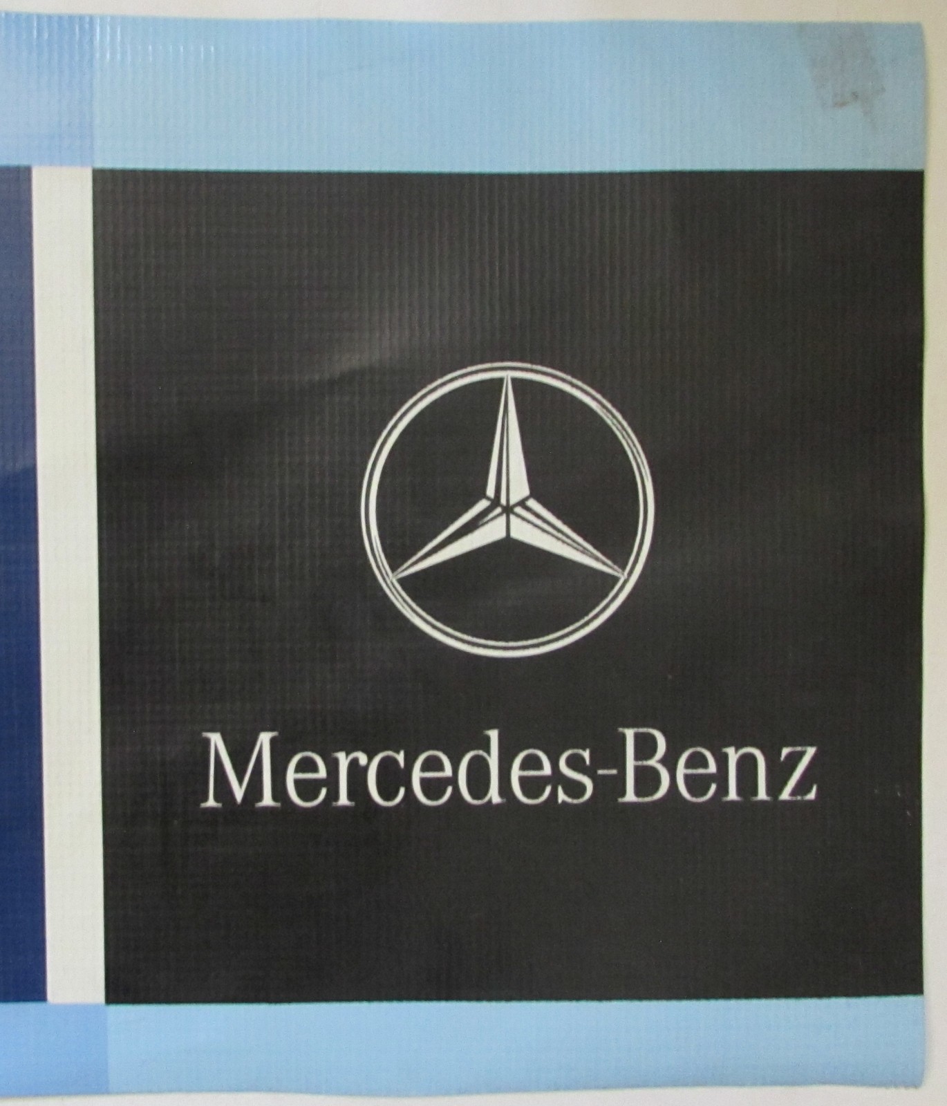 MERCEDES~BENZ OLDER 12″ X 30″ DEALER DISPLAY BANNER. 2 SIDES, GREAT & FREE SHIP