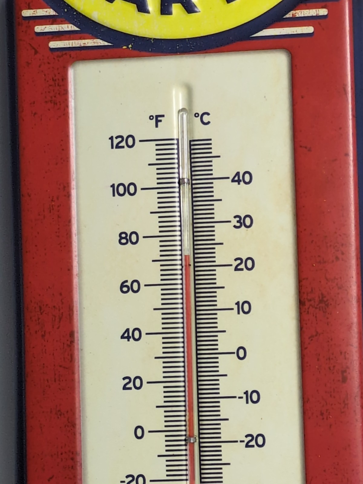 Metal Wall Thermometer Titled “Genuine Chevrolet Parts” By Open Road Brands 15″T