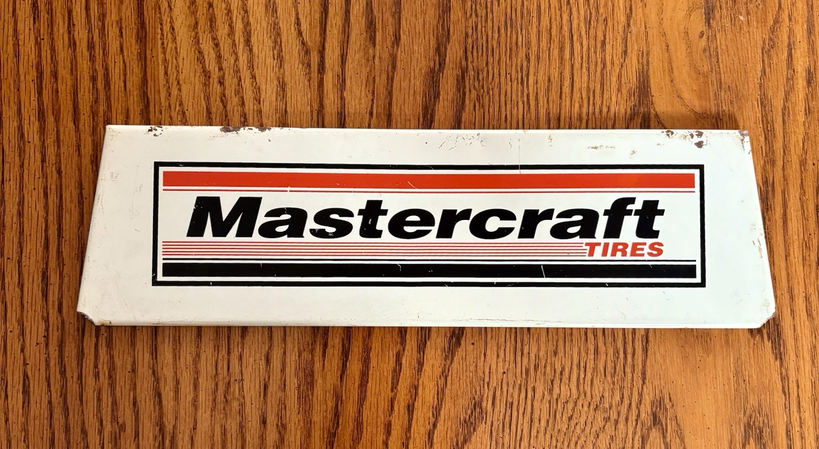 Original Vintage Mastercraft Tire Sign