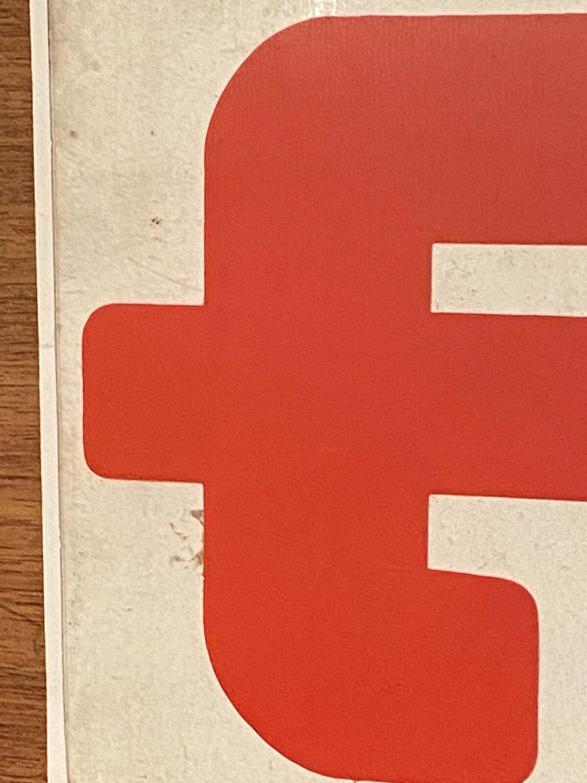 Vintage Retro Gas Station Plexiglass Dollar price Sign Symbol ~10.5″ tall