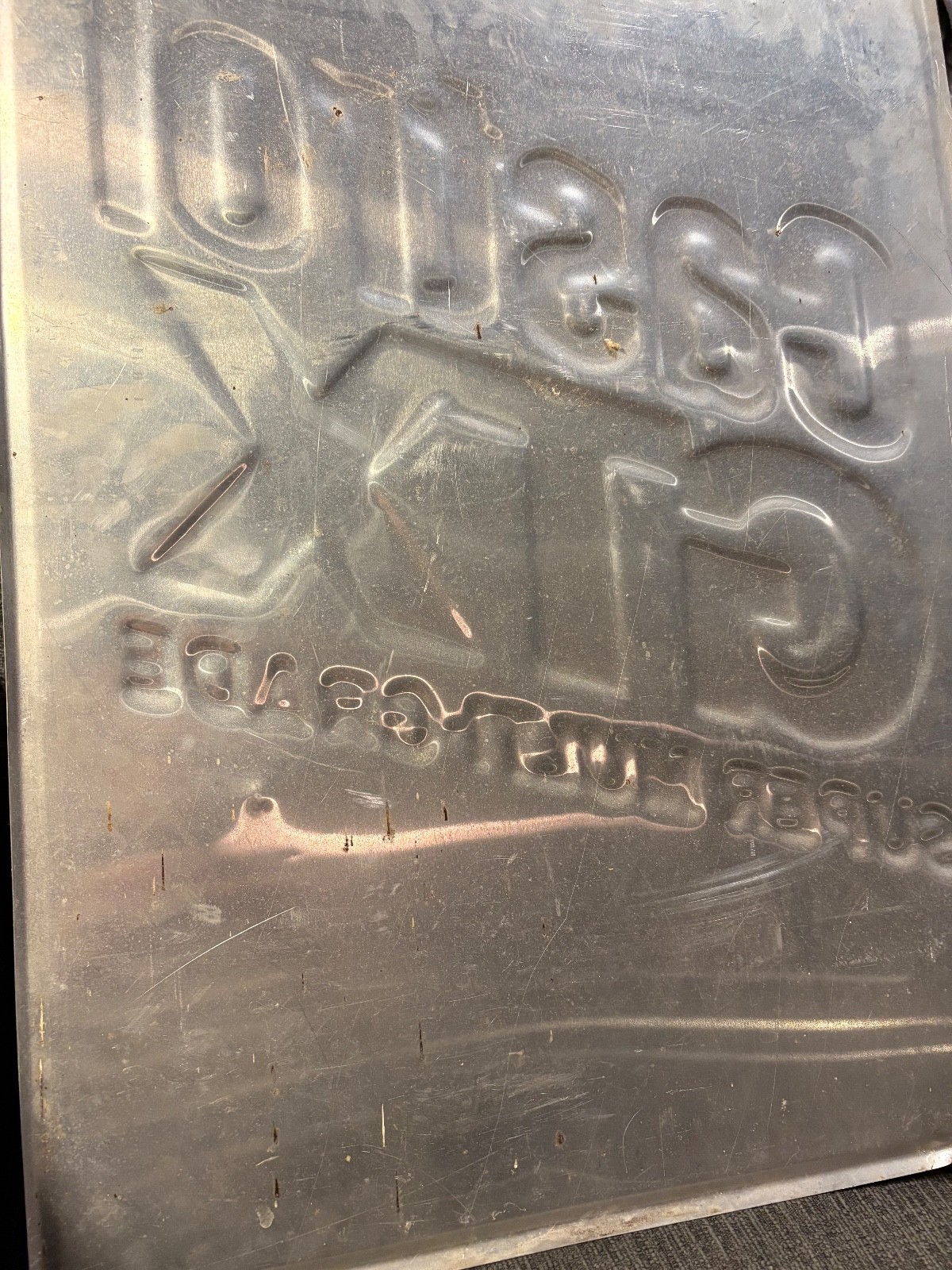 Vintage GTX Motor Oil Embossed Dealer Sign