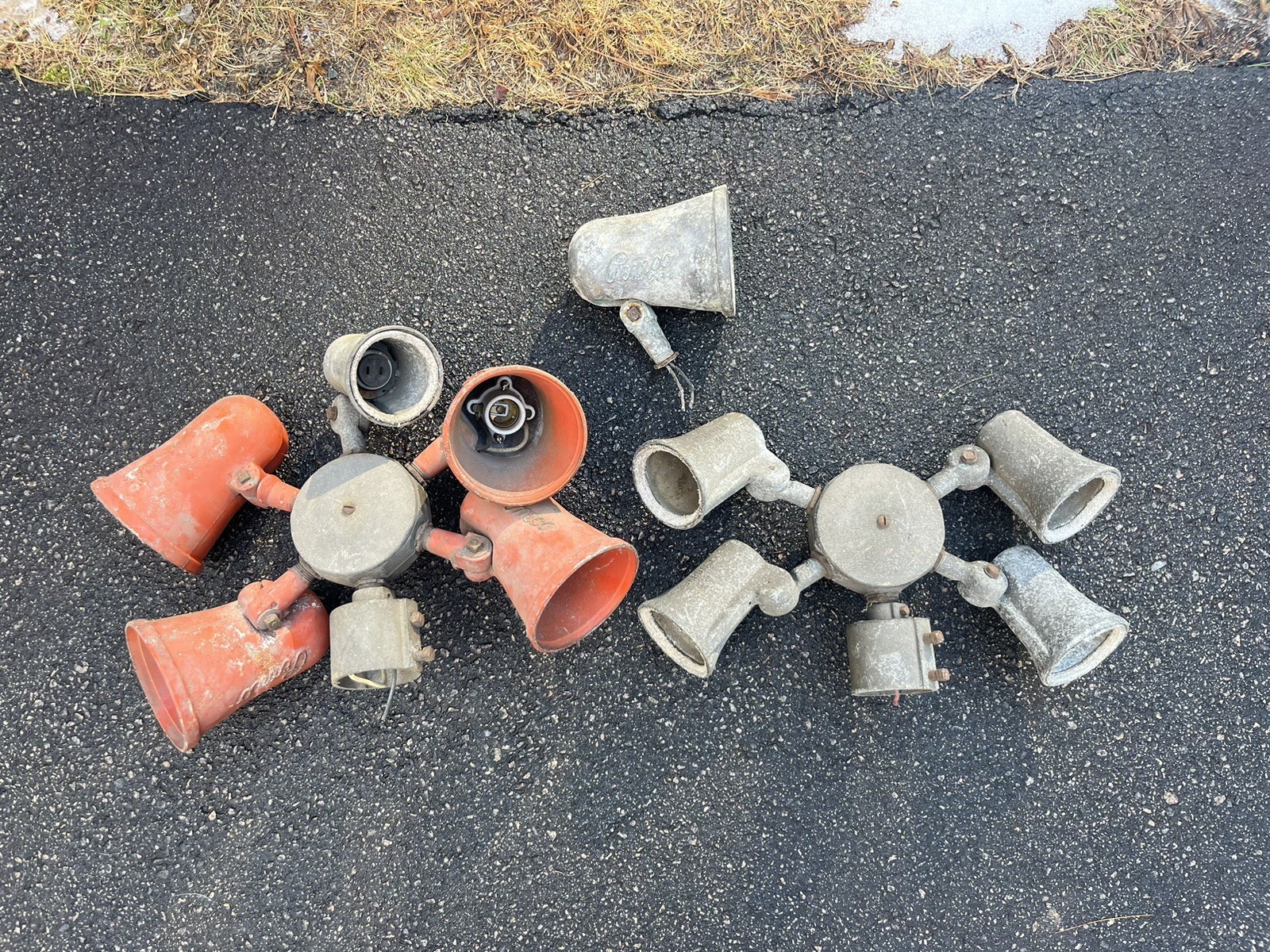 Vintage Pemco Guardian Service Station Island Lights