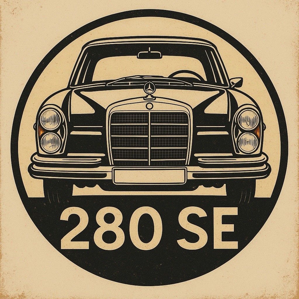 Hi Gloss MERCEDES BENZ 280SE 280 SE Vintage Style Metal Sign