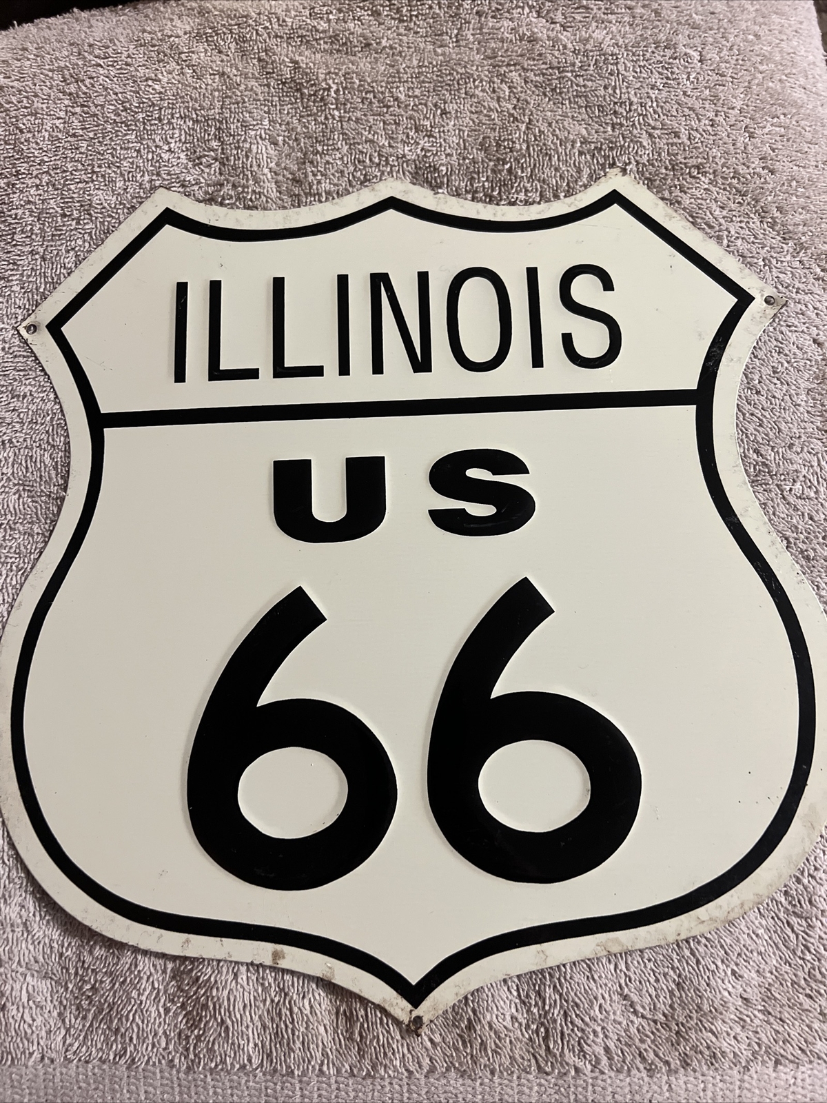 ILLINOIS US ROUTE 66 GAS OIL ADVERTISING SIGN