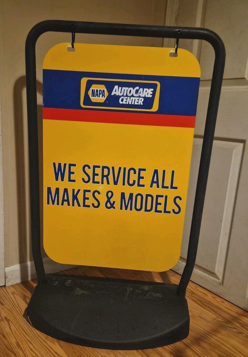 NAPA Auto Care Center Sidewalk Sign Double Sided