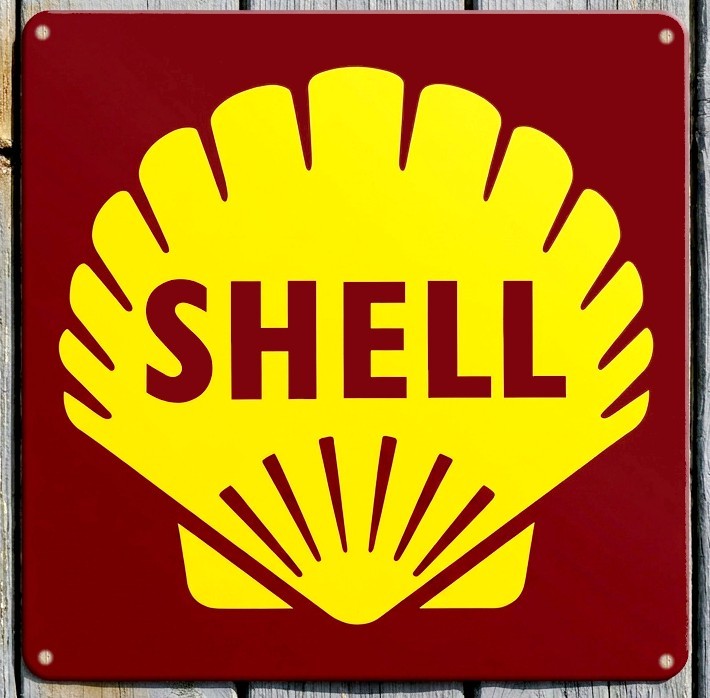 Shell Galloline 12 x 12 Square Novelty Metal Sign Made In USA New!