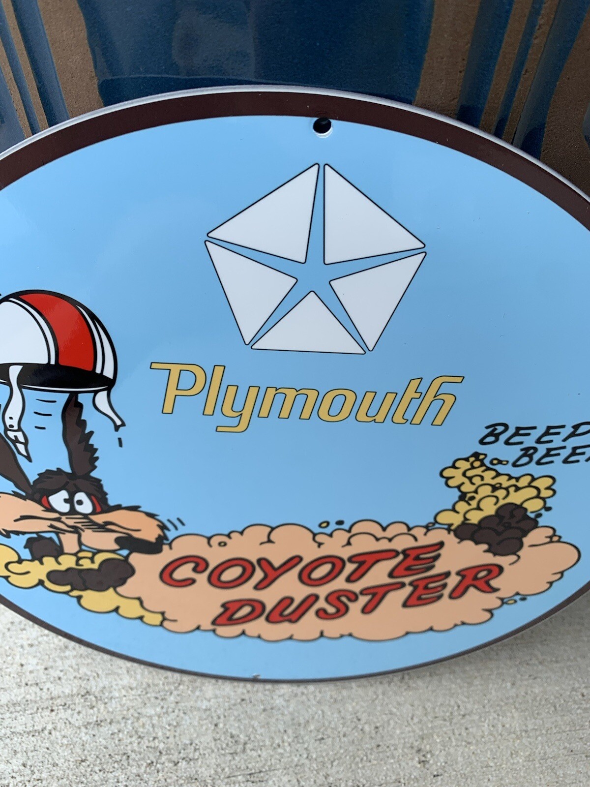 Vintage Style Plymouth Coyote Duster Heavy Steel Metal Top Quality Sign