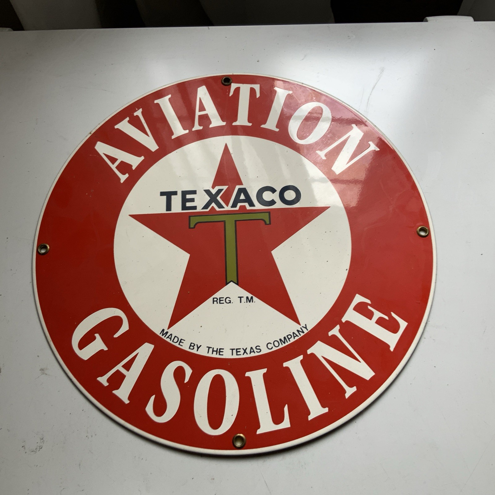 Andy Rooney Texaco Aviation Gasoline Sign