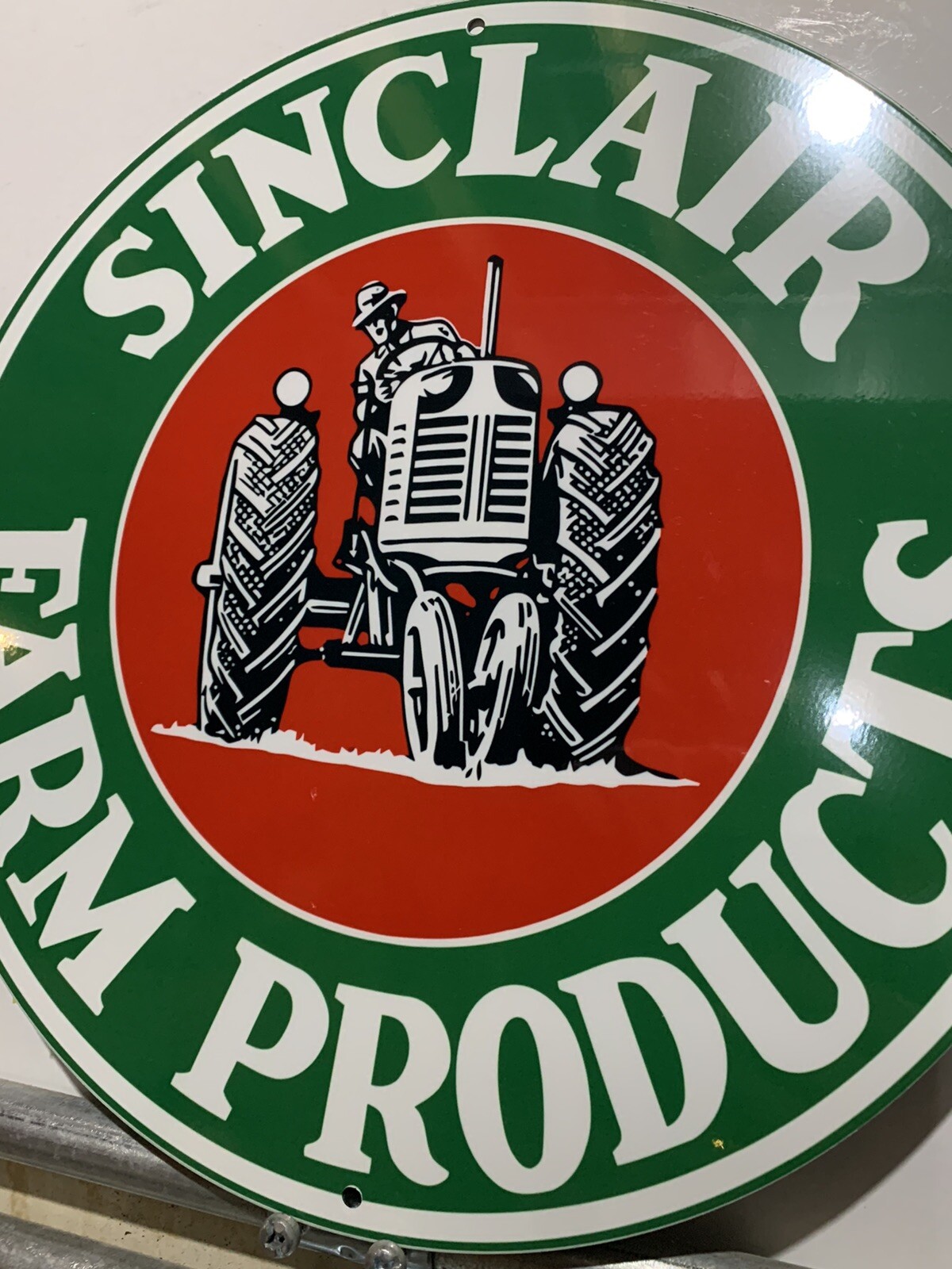 Vintage Style Sinclair Gas Farm Products Metal Steel Top Quality Heavy Sign
