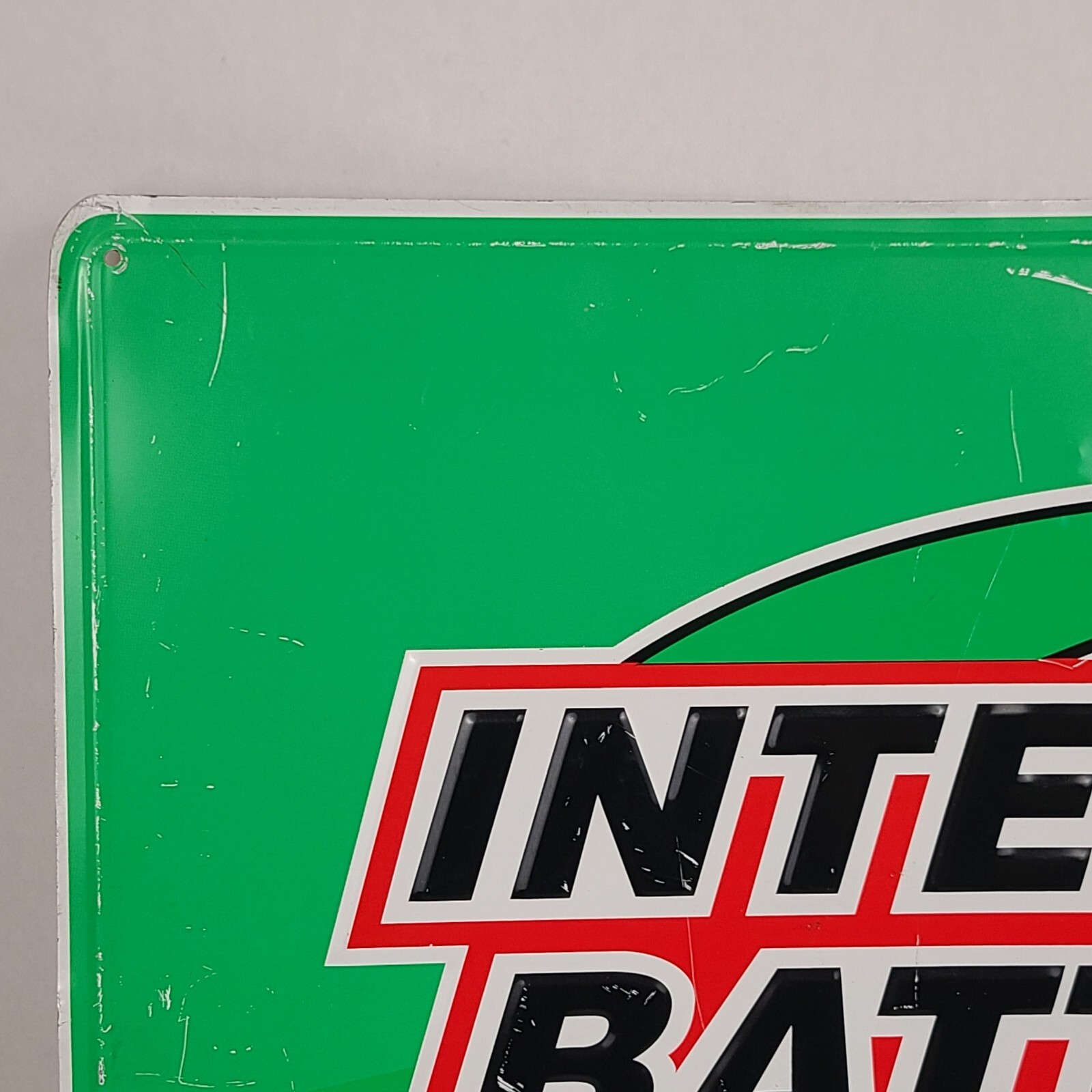 Interstate Batteries Sold Here Sign Large Metal 36″ x 24″ Garage Mechanic Decor